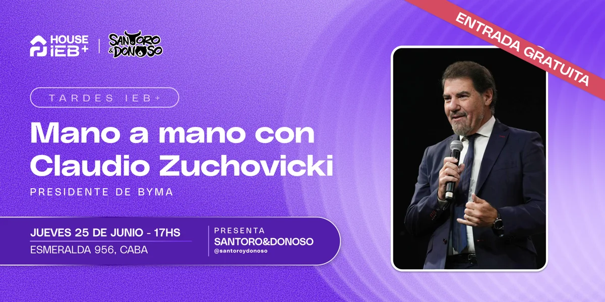 Afiche original de Noches IEB+: Mano a mano con Claudio Zuchovicki